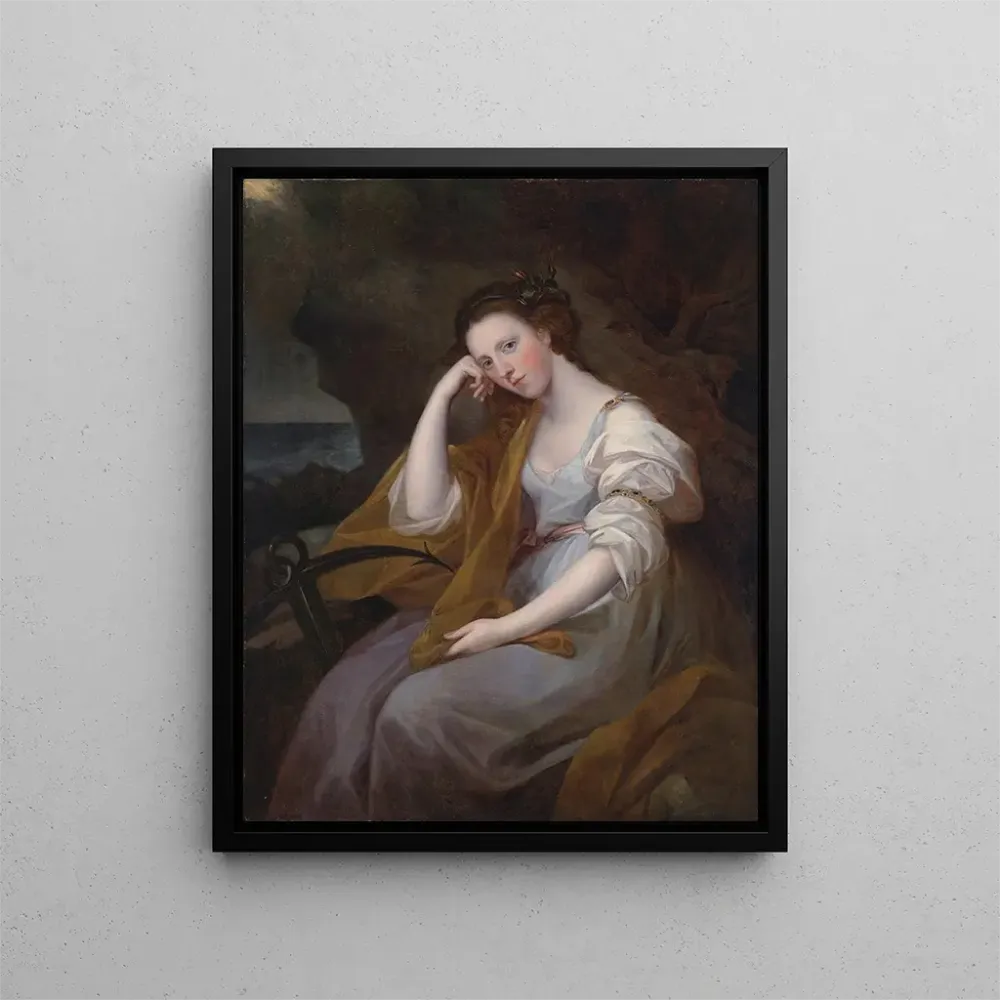 Gemälde Portrait der Lady Louisa Leveson Gower als Göttin Spes der Hoffnung - Angelica Kauffman | Kunstdruck