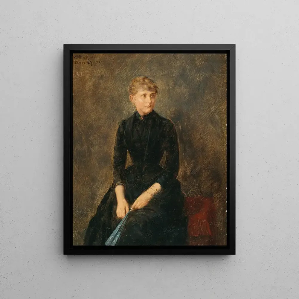 Gemälde Portrait der Sängerin Hedwig Helbig - Albin Egger-Lienz | Kunstdruck