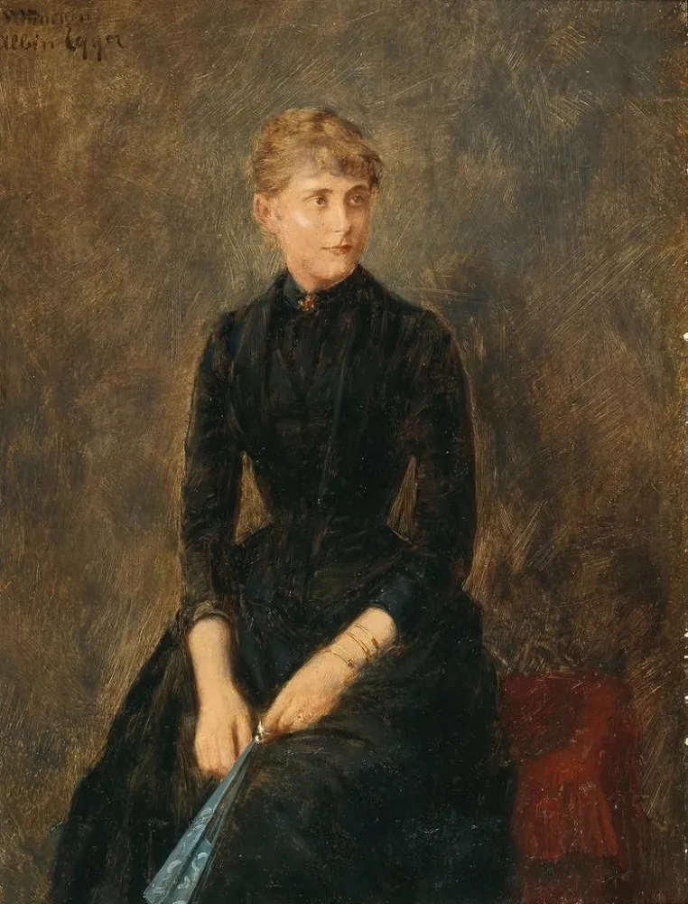 Gemälde Portrait der Sängerin Hedwig Helbig - Albin Egger-Lienz | Kunstdruck