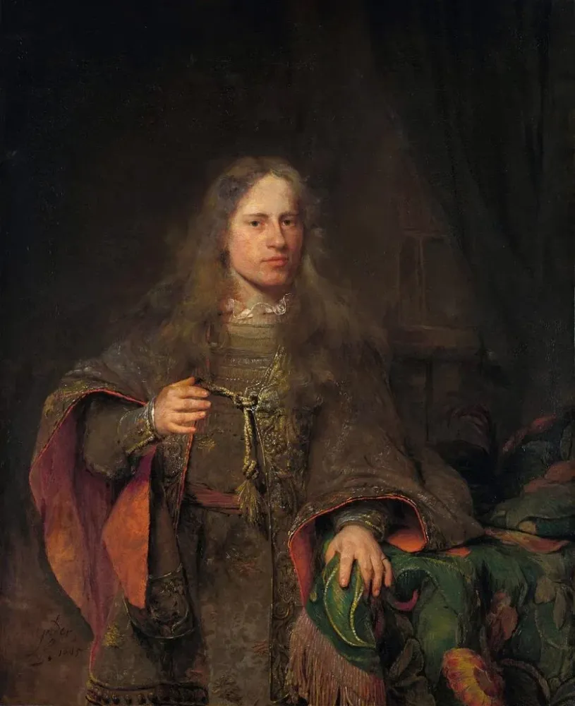 Gemälde Portrait d'Ernest de Beveren, seigneur de West IJsselmonde et De Lindt - Aert de Gelder | Kunstdruck