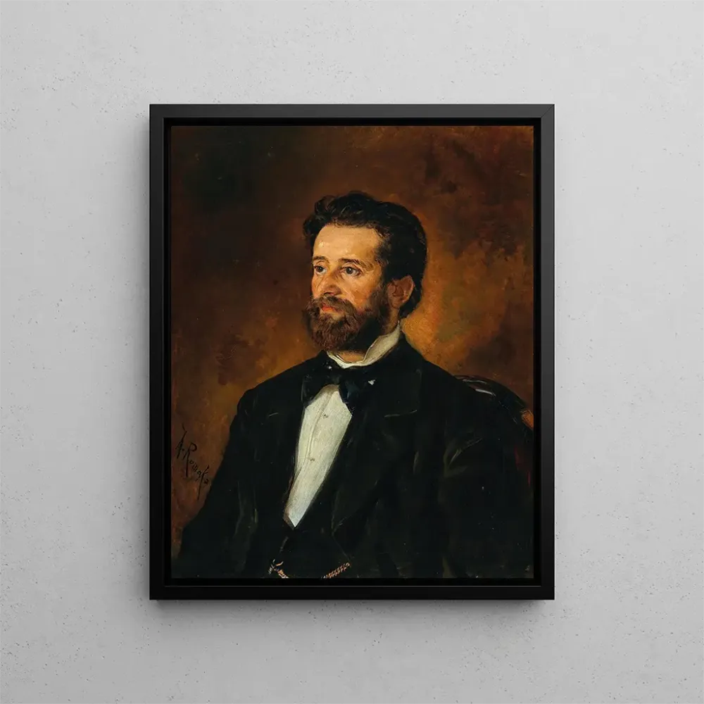 Gemälde Portrait des Architekten Johann De Colle - Anton Romako | Kunstdruck