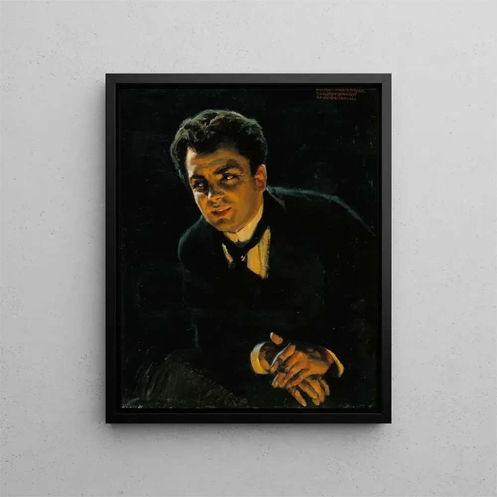 Gemälde Portrait des deutschen Schauspielers Rudolf Rittner - Akseli Gallen-Kallela | Kunstdruck