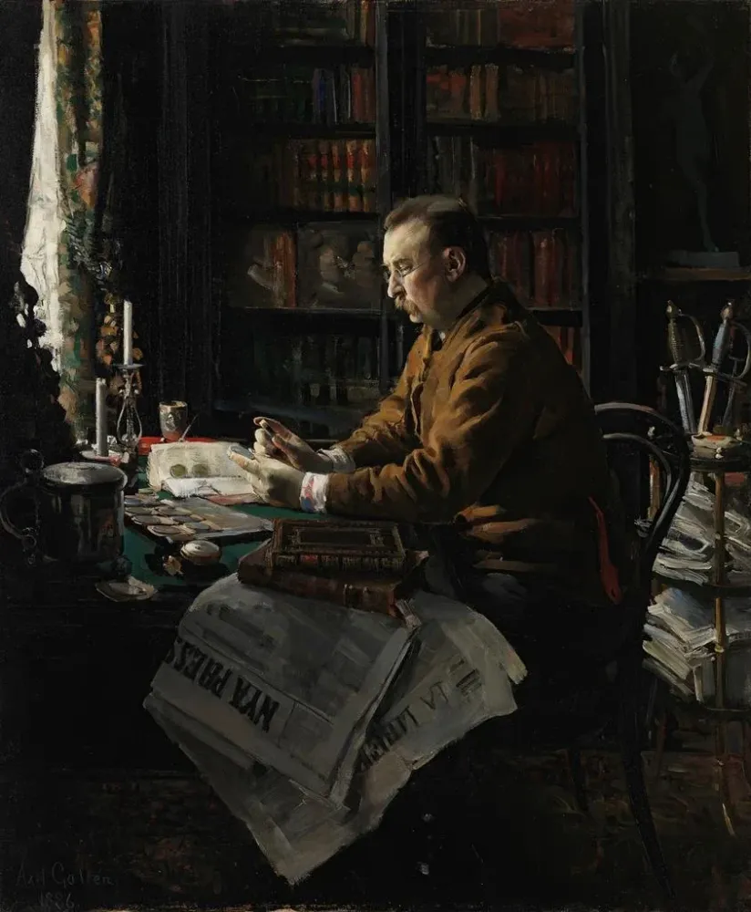 Gemälde Portrait des Doktors Herman Frithiof Antell - Akseli Gallen-Kallela | Kunstdruck