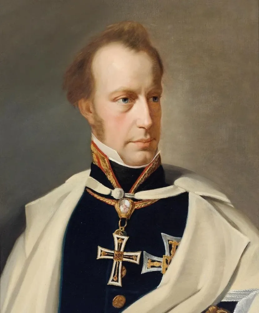 Gemälde Portrait des Erzherzogs Anton Victor Uniform mit dem Großmeisterkreuz des Deutschen Ordens - Anton Einsle | Kunstd...