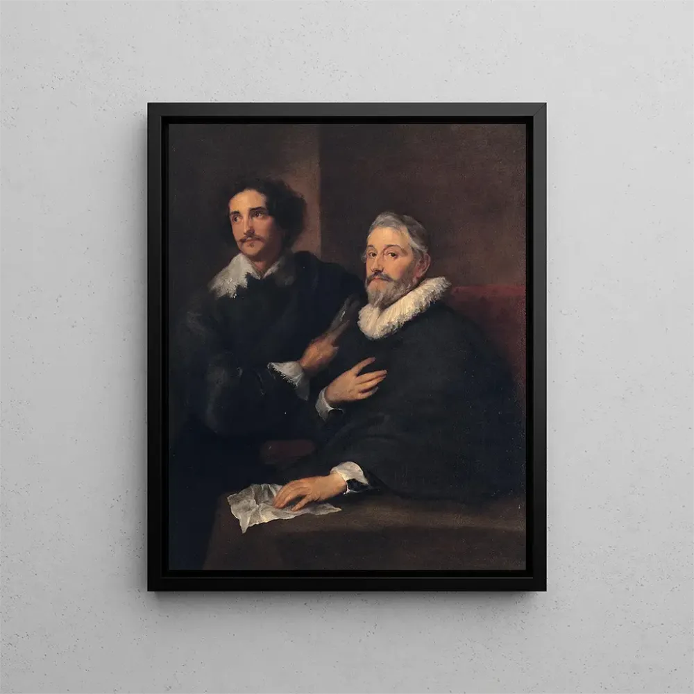 Gemälde Portrait des Graveurs Pieter De Jode l'Ancien und Pieter De Jode le Jeune - Antoine van Dyck | Kunstdruck