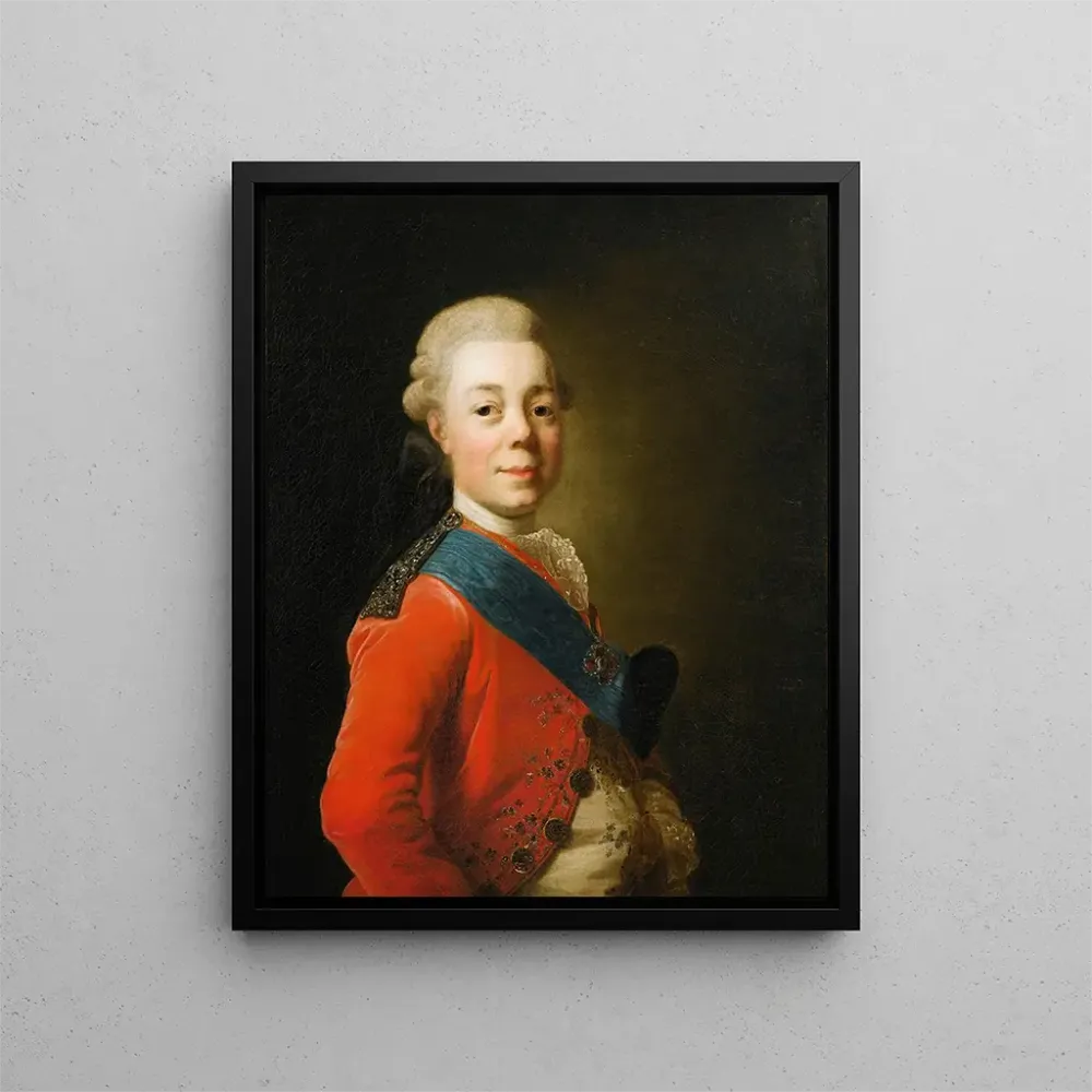 Gemälde Portrait des Kaisers Paul I. von Russland - Alexander Roslin | Kunstdruck