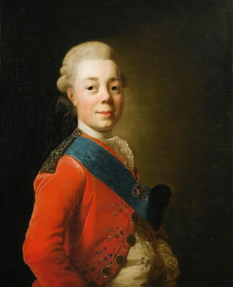Gemälde Portrait des Kaisers Paul I. von Russland - Alexander Roslin | Kunstdruck