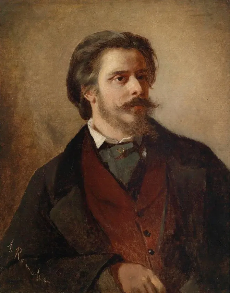Gemälde Portrait des Künstlers Berthold Winder - Anton Romako | Kunstdruck
