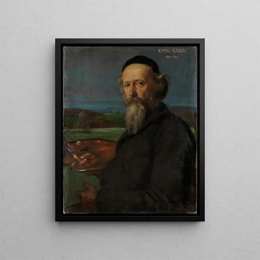 Gemälde Portrait des Künstlers Emil Lugo - Albert Lang | Kunstdruck