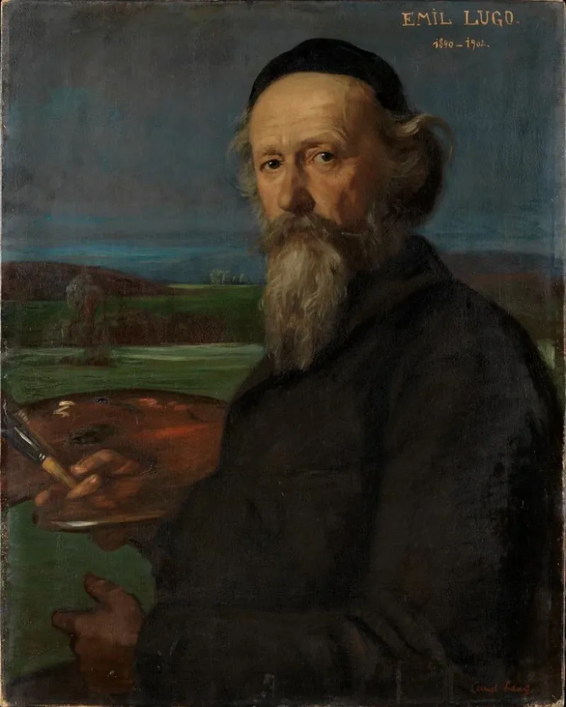 Gemälde Portrait des Künstlers Emil Lugo - Albert Lang | Kunstdruck