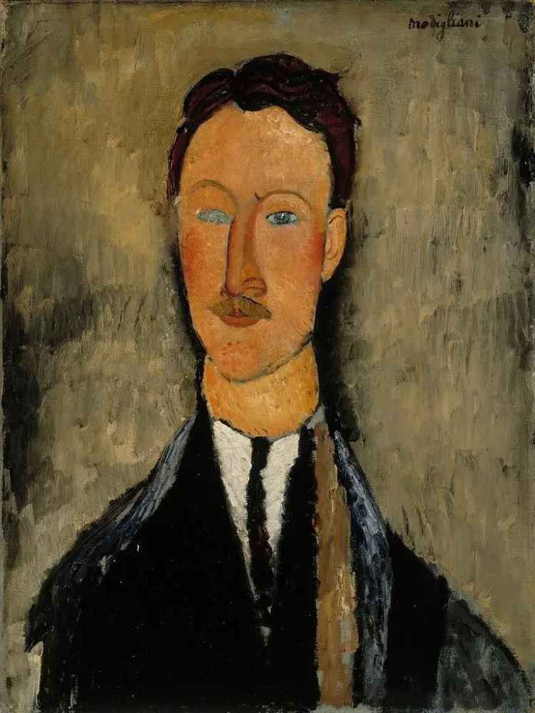 Gemälde Portrait des Künstlers Léopold Survage - Amedeo Modigliani | Kunstdruck