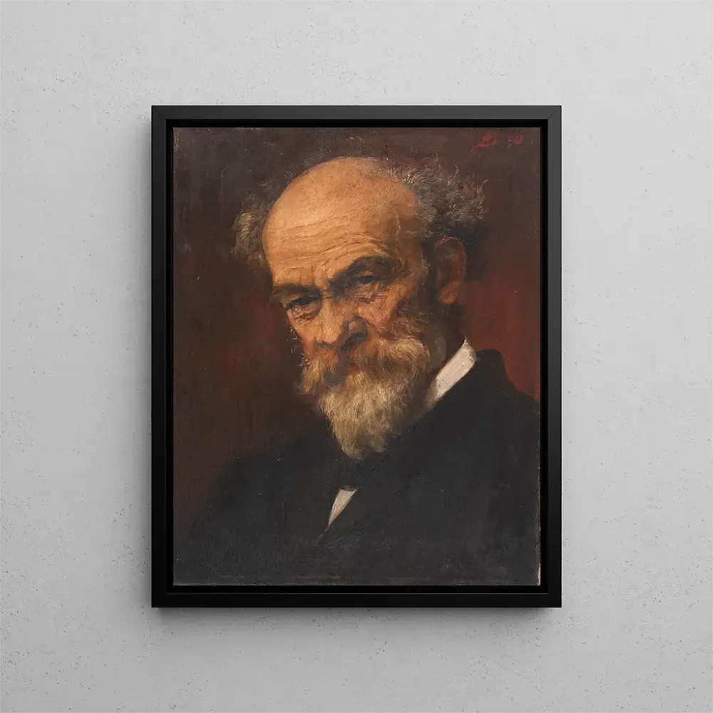 Gemälde Portrait des Malers Jakob Grünenwald 1821-1896 - Antonie Boubong | Kunstdruck
