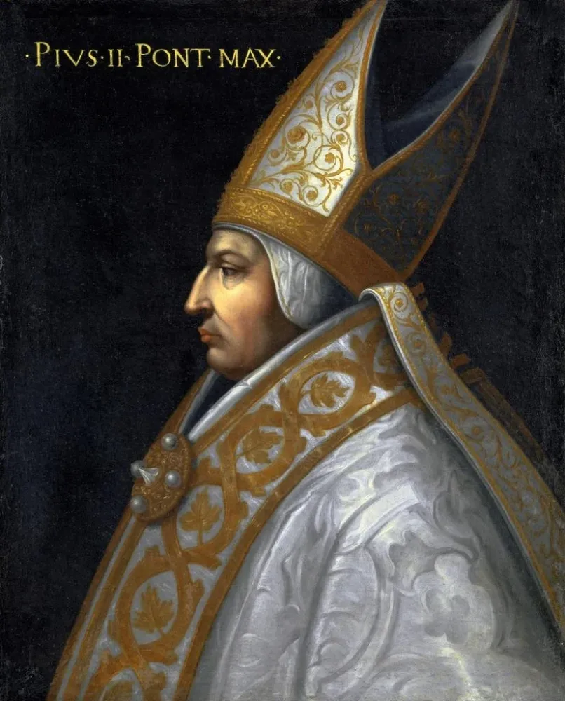Gemälde Portrait des Papstes Pius II. - Anonym | Kunstdruck