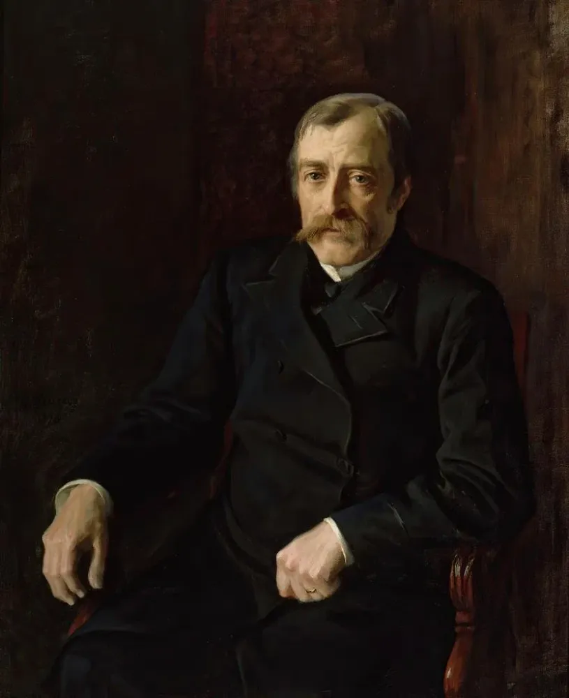 Gemälde Portrait des Professors Carl Gustav Estlander - Albert Edelfelt | Kunstdruck