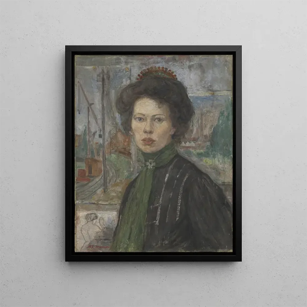 Gemälde Portrait des schwedischen Künstlers Tora Holmström - Anders Castus Svarstad | Kunstdruck