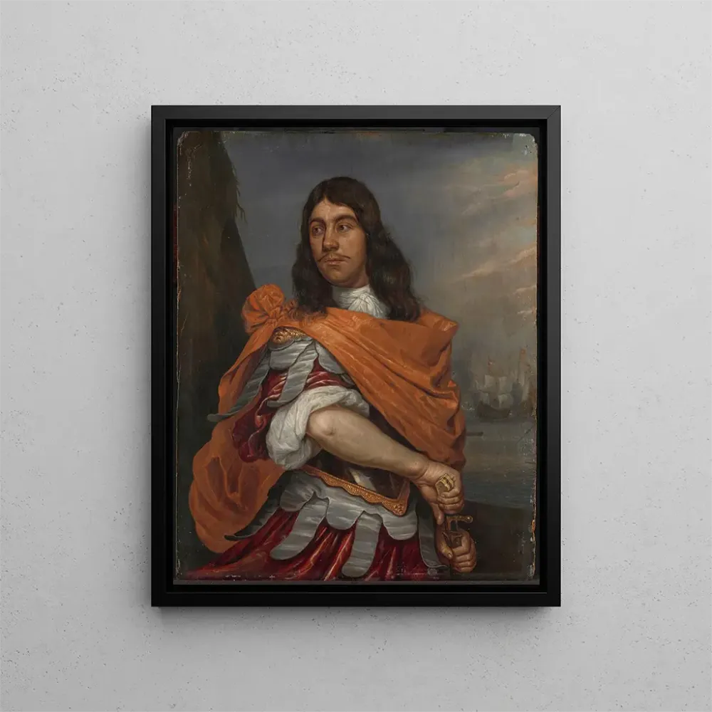 Gemälde Portrait des Vizeadmirals Cornelis Tromp römischer Kleidung - Abraham van Westerveld | Kunstdruck