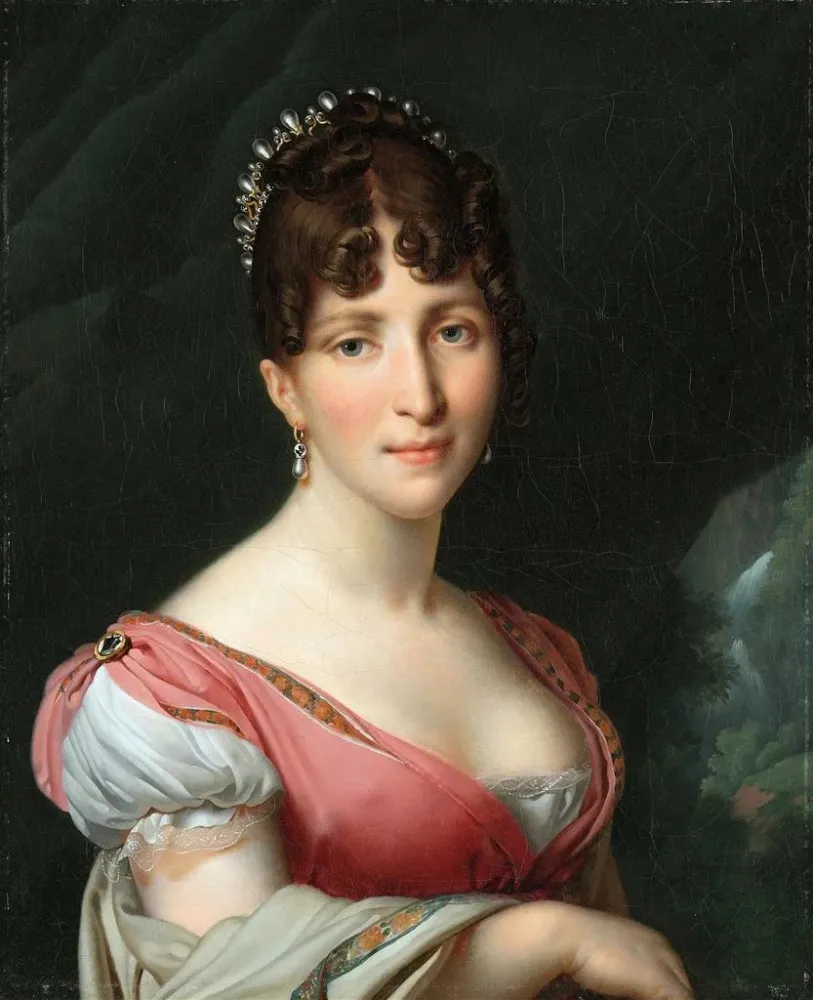 Gemälde Portrait d'Hortense de Beauharnais, reine de Hollande - Anne-Louis Girodet-Trioson | Kunstdruck