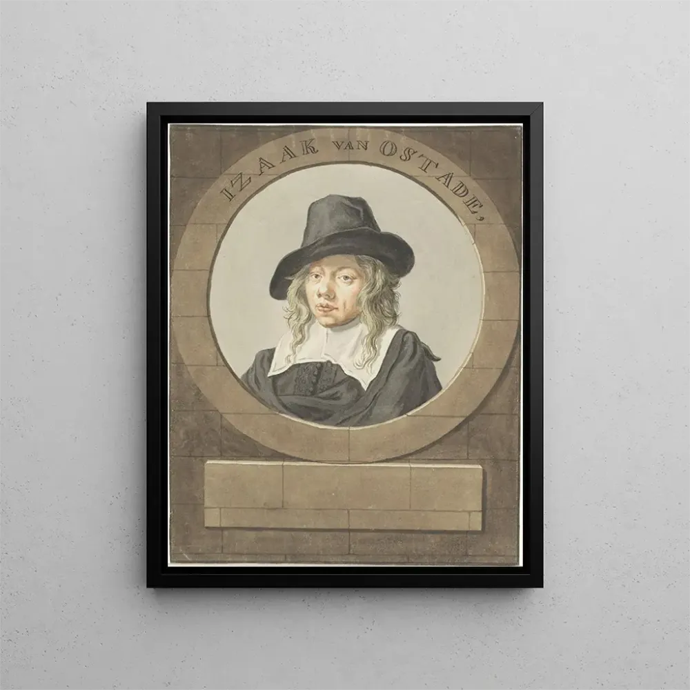 Gemälde Portrait d'Isaac van Ostade - Adriaen van Ostade | Kunstdruck