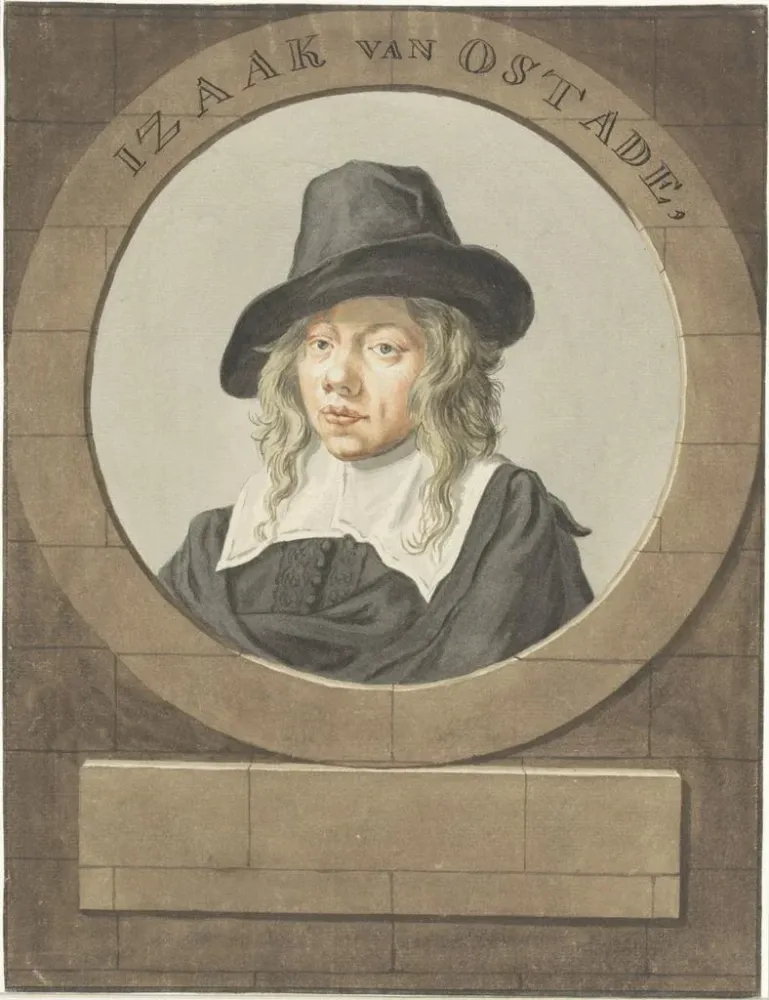 Gemälde Portrait d'Isaac van Ostade - Adriaen van Ostade | Kunstdruck