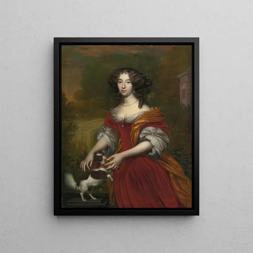 Gemälde Portrait einer Dame - Adriaen Backer | Kunstdruck