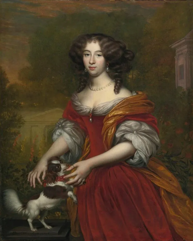 Gemälde Portrait einer Dame - Adriaen Backer | Kunstdruck