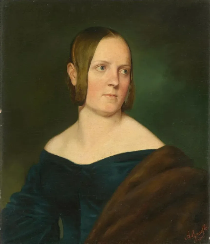 Gemälde Portrait einer Dame - Albert Gréfle | Kunstdruck