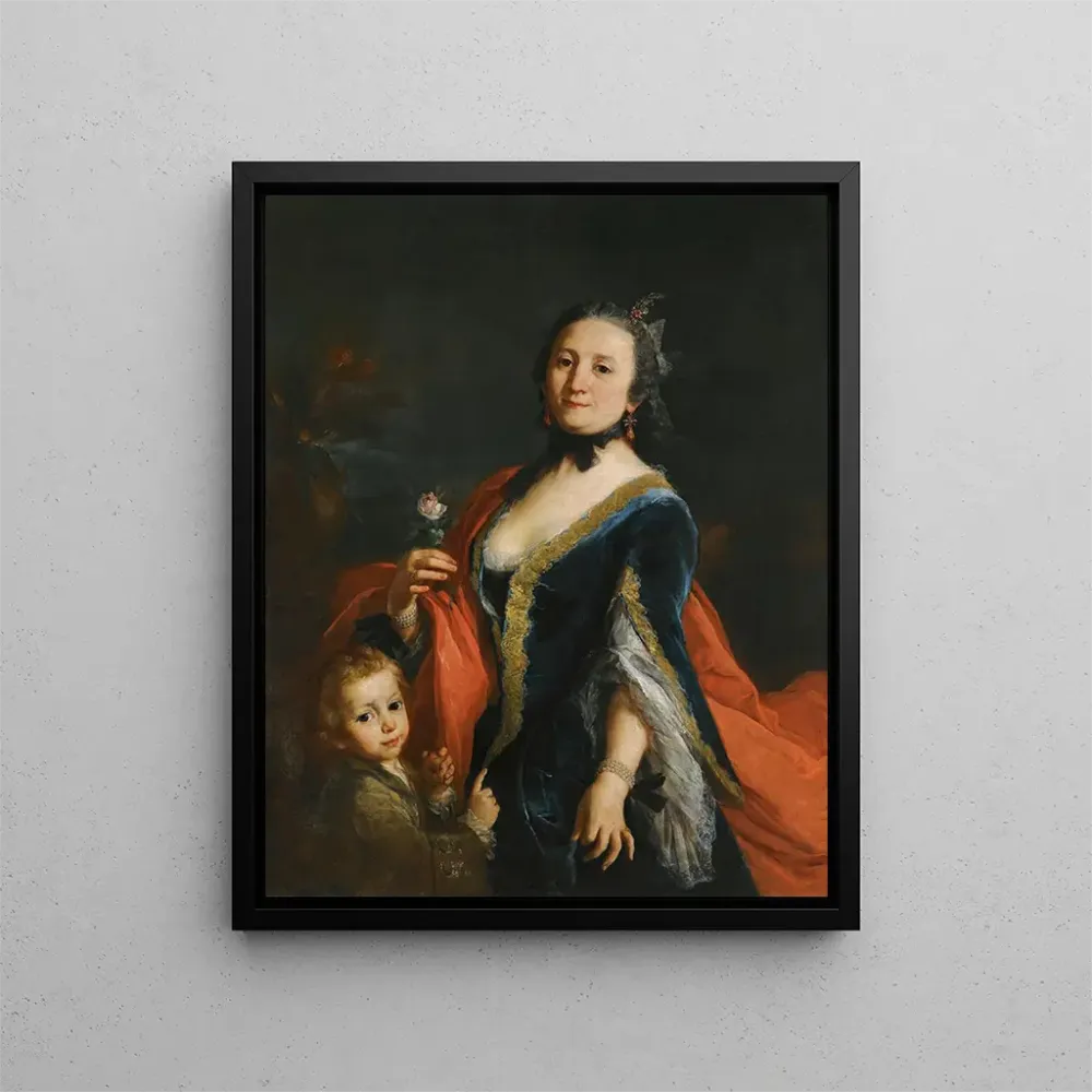 Gemälde Portrait einer Dame - Alessandro Longhi | Kunstdruck
