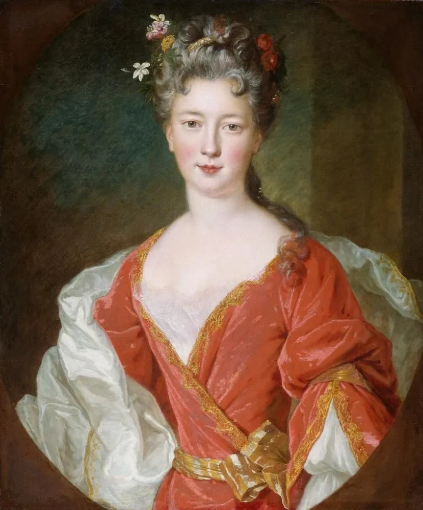 Gemälde Portrait einer Dame - Alexis Simon Belle | Kunstdruck