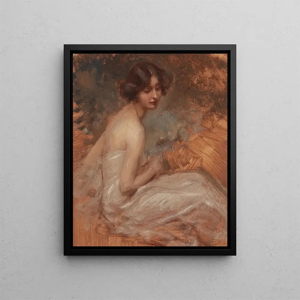 Gemälde Portrait einer Dame - Alois Hans Schram | Kunstdruck