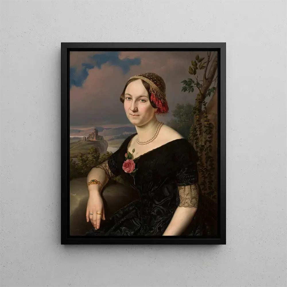 Gemälde Portrait einer Dame - Antoni Murzynowski | Kunstdruck