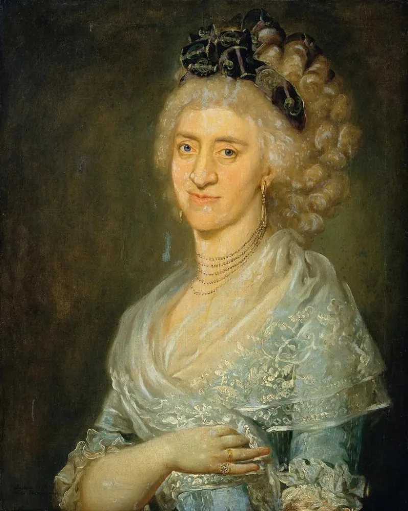 Gemälde Portrait einer Dame - Barbara Krafft | Kunstdruck