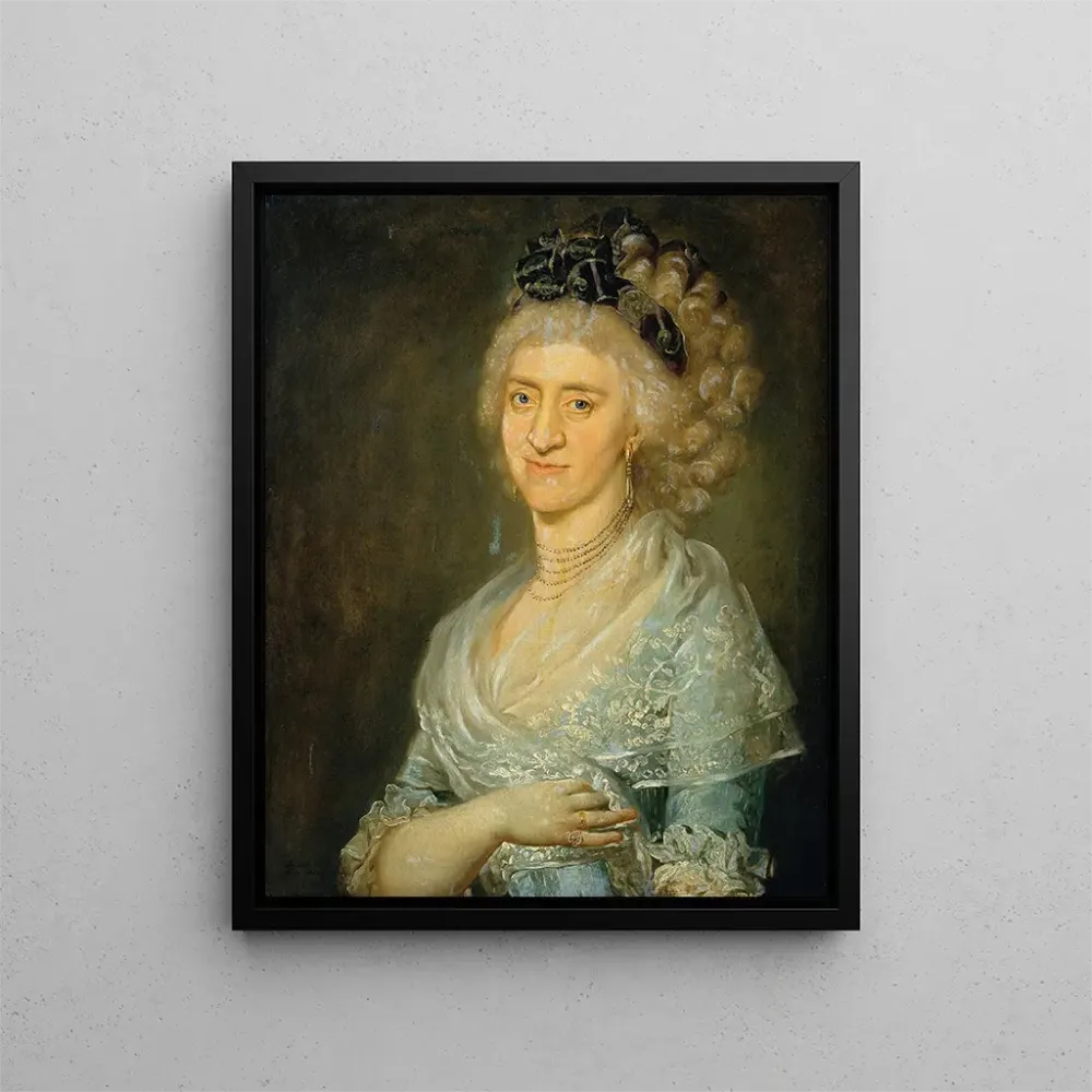 Gemälde Portrait einer Dame - Barbara Krafft | Kunstdruck