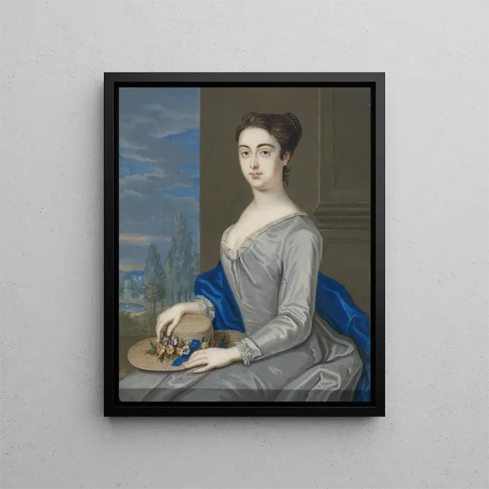 Gemälde Portrait einer Dame - Bernard Lens III