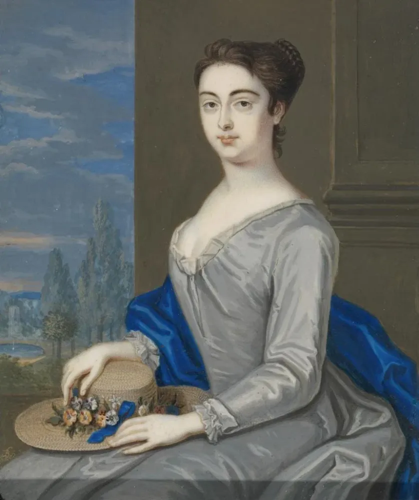 Gemälde Portrait einer Dame - Bernard Lens III