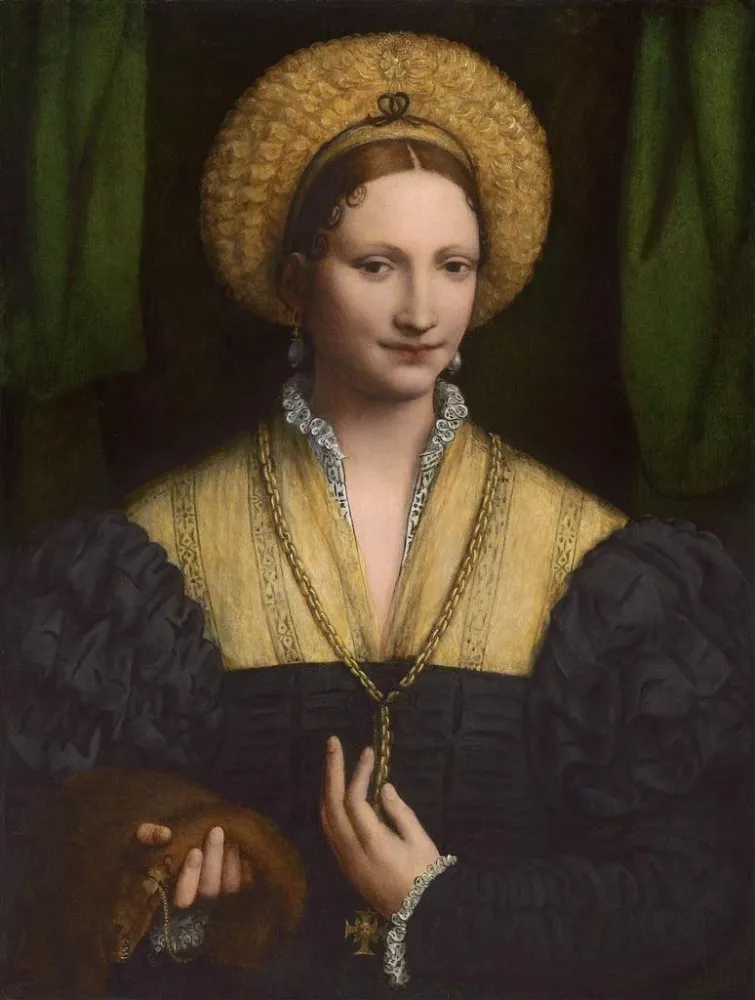 Gemälde Portrait einer Dame - Bernardino Luini | Kunstdruck