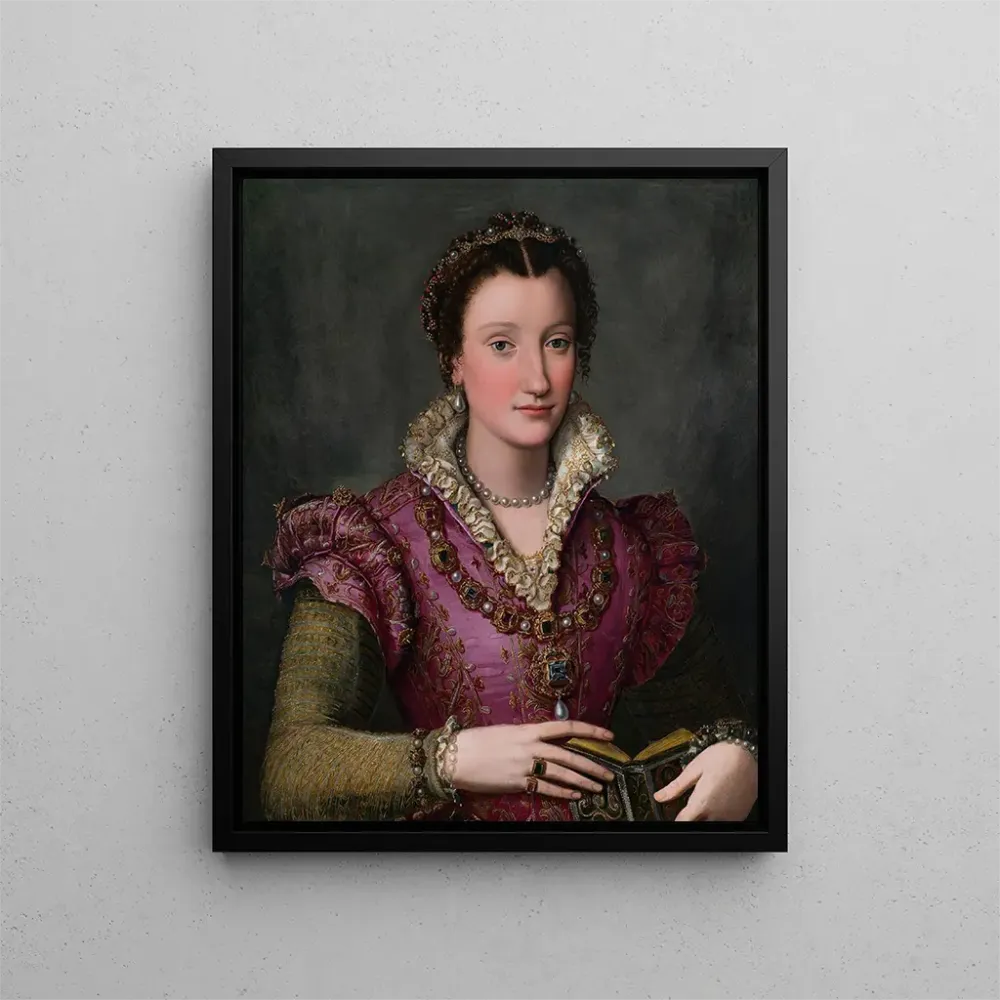 Gemälde Portrait einer Dame (Kasuskonflikt) - Alessandro Allori | Kunstdruck