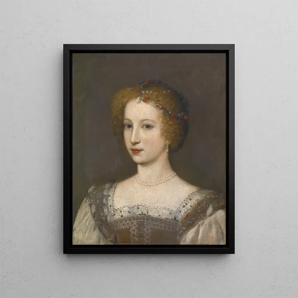 Gemälde Portrait einer Dame (Kasuskonflikt) - Anonym | Kunstdruck
