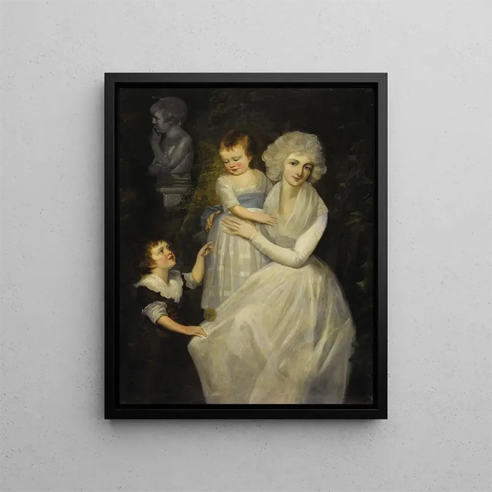Gemälde Portrait einer Dame mit ihren Kindern - Nach Thomas Gainsborough | Kunstdruck