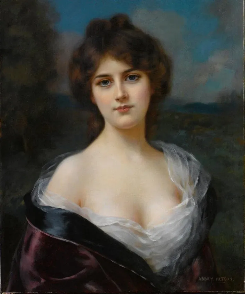 Gemälde Portrait einer Frau - Abbey Altson | Kunstdruck