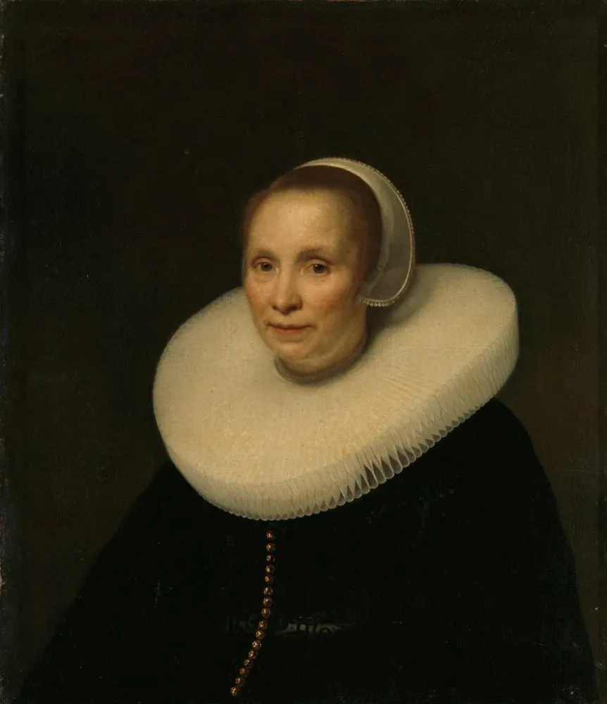 Gemälde Portrait einer Frau - Abraham Lambertsz van den Tempel