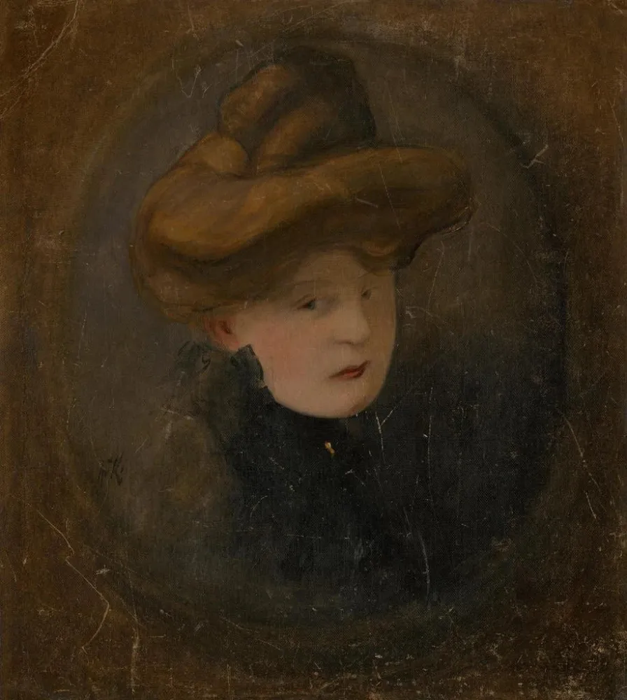 Gemälde Portrait einer Frau - Alexander Kubnyi | Kunstdruck