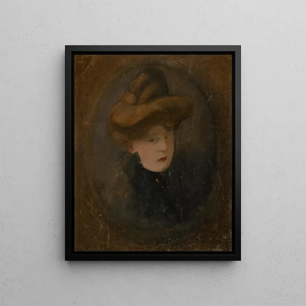 Gemälde Portrait einer Frau - Alexander Kubnyi | Kunstdruck