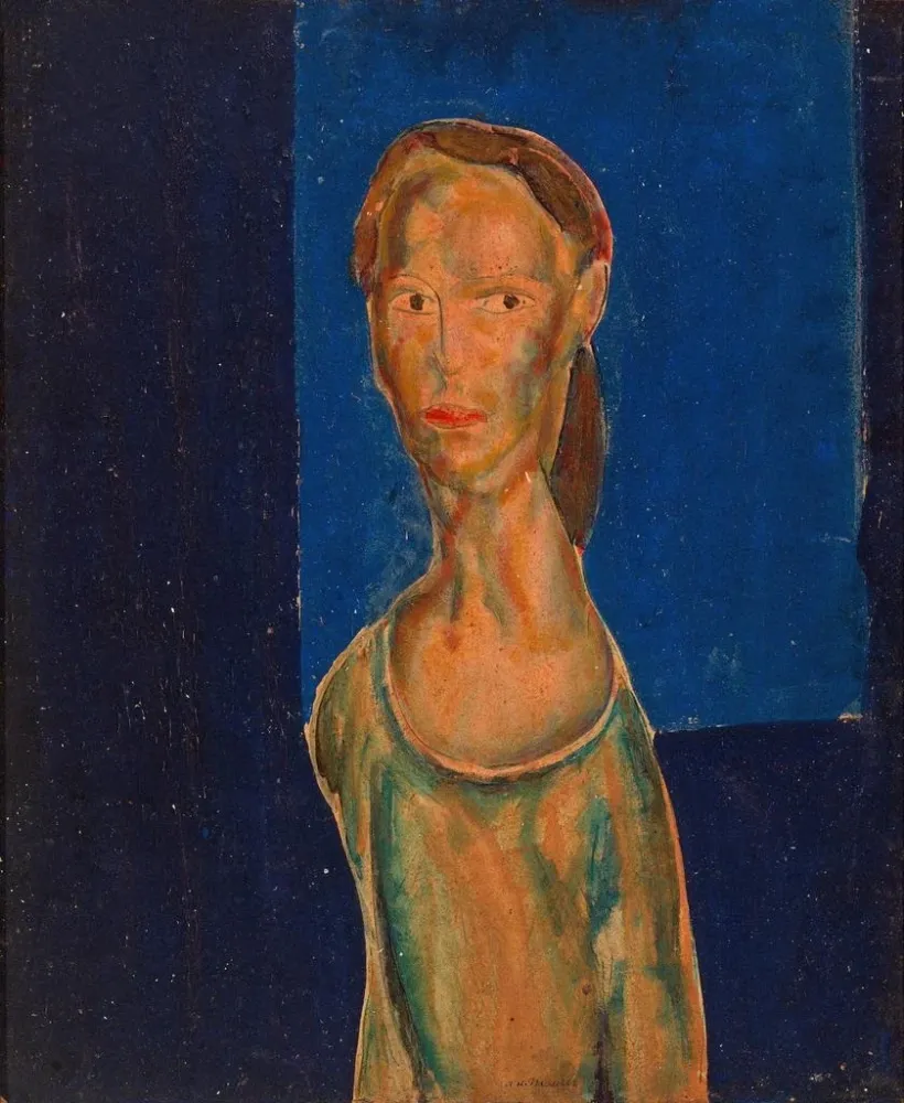 Gemälde Portrait einer Frau - Alfred Henry Maurer | Kunstdruck