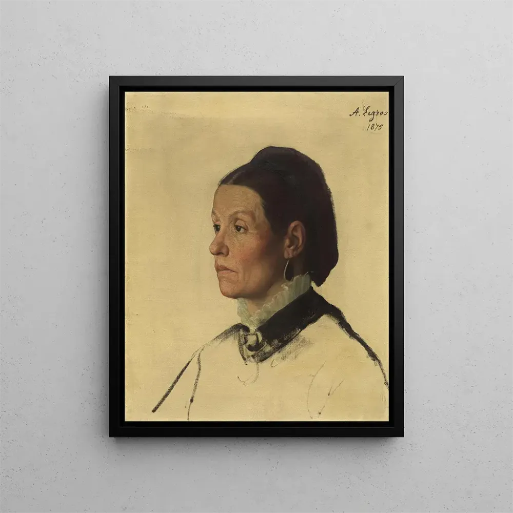 Gemälde Portrait einer Frau - Alphonse Legros