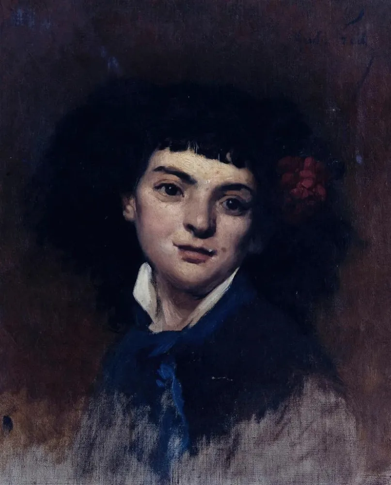 Gemälde Portrait einer Frau - André Gill | Kunstdruck