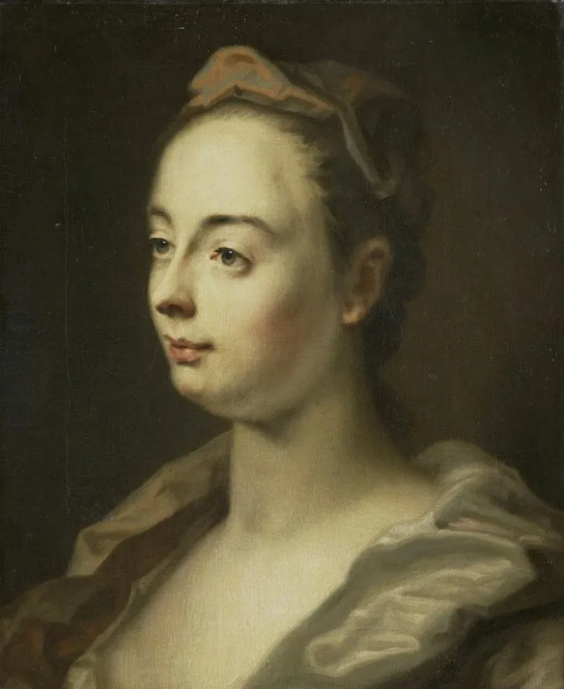 Gemälde Portrait einer Frau - Balthasar Denner | Kunstdruck