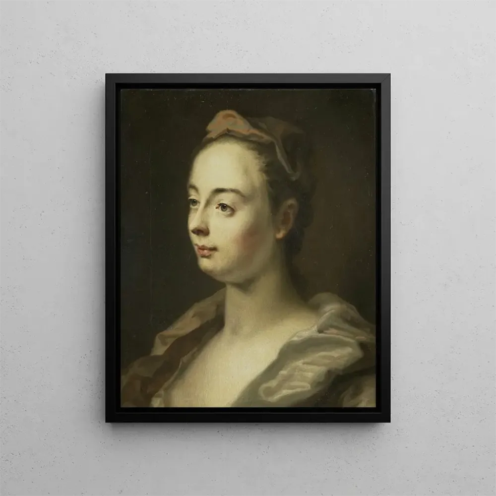 Gemälde Portrait einer Frau - Balthasar Denner | Kunstdruck