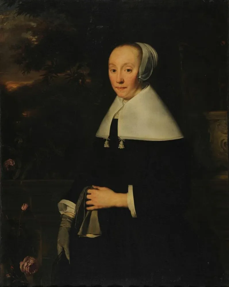 Gemälde Portrait einer Frau (Kasuskonflikt) - Bartholomeus van der Helst | Kunstdruck