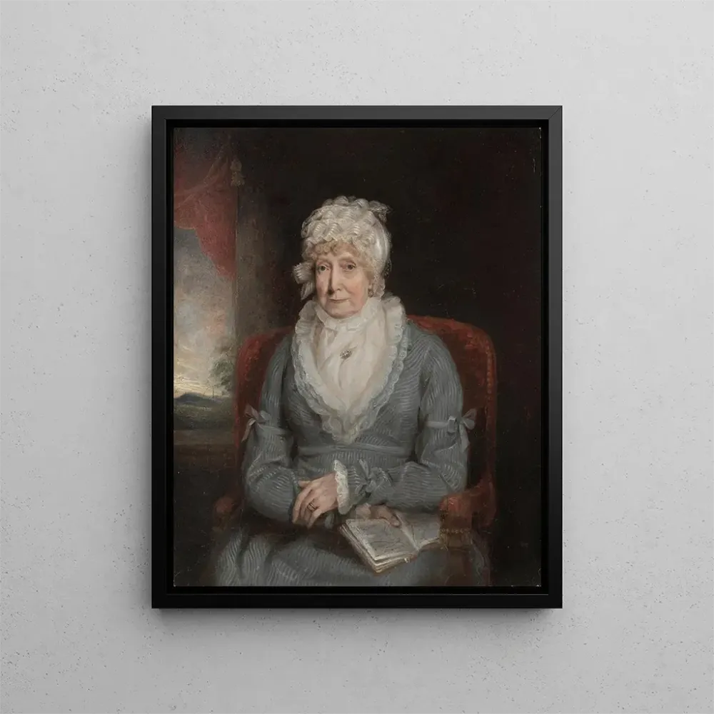 Gemälde Portrait einer Frau Mme Ann Hivlyn - Anonym | Kunstdruck