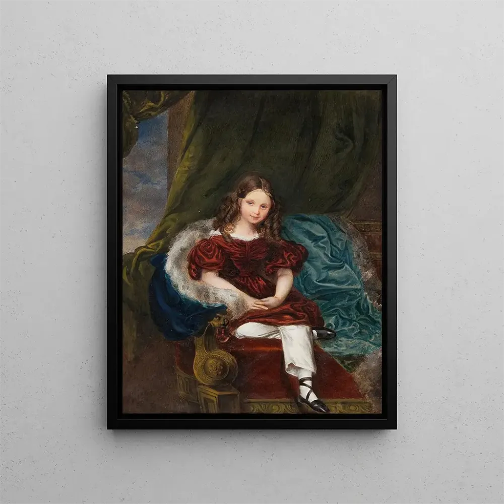 Gemälde Portrait einer jungen Frau - Adolf Theer | Kunstdruck